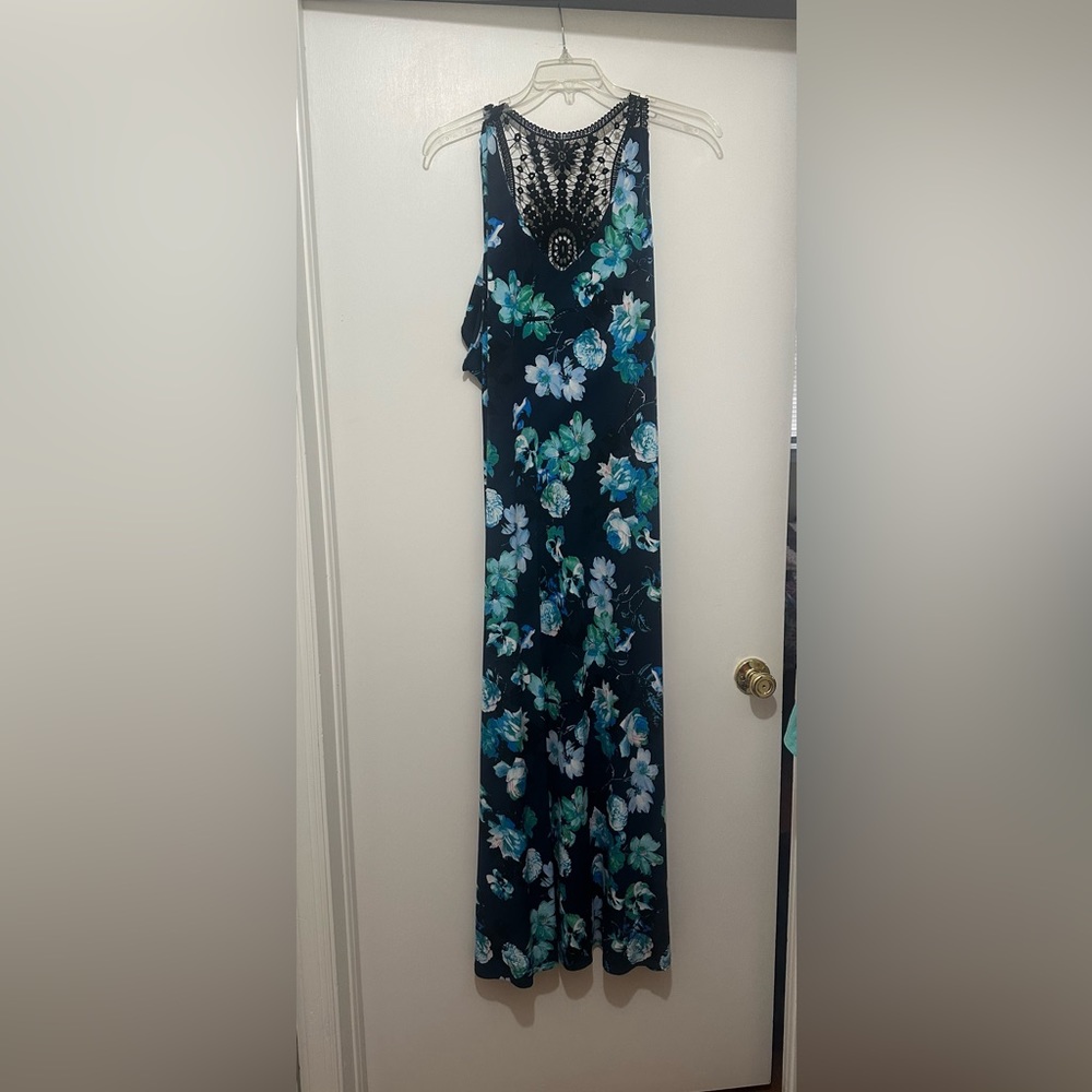 NWOT Lane Bryant maxi sundress with crotchet back, sz 26/28